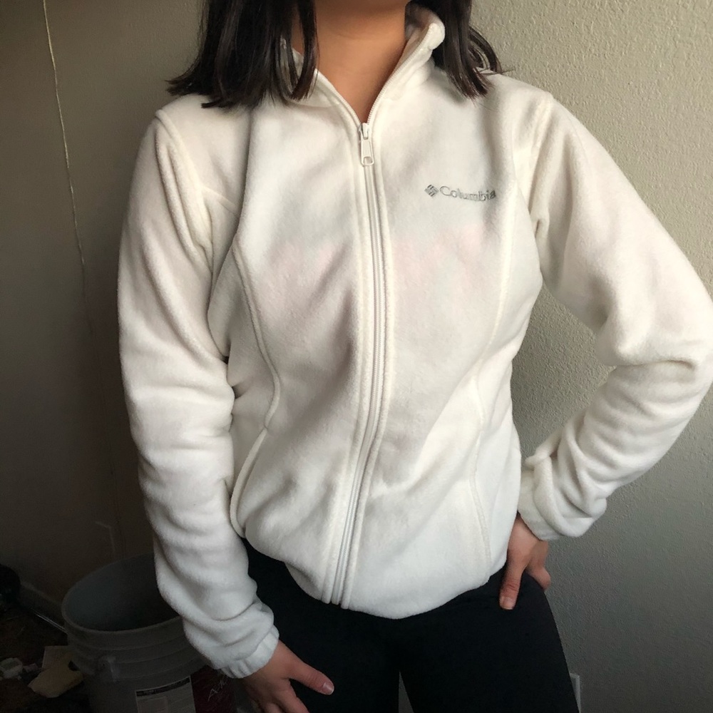 White Columbia Sweater